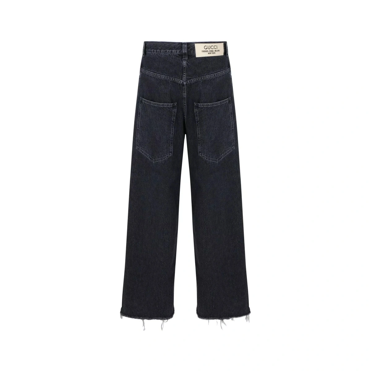 Blugi Gucci Wide-Leg Denim Jeans - Img 2