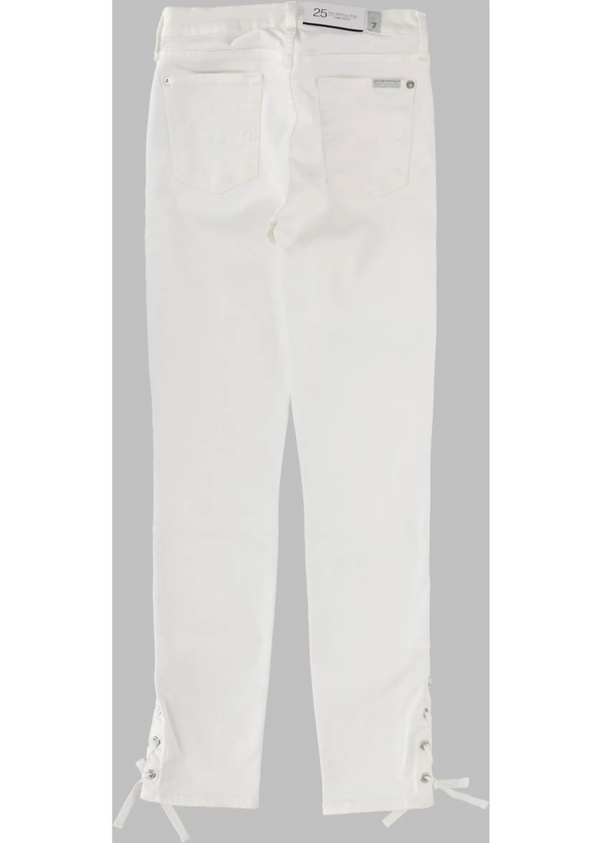 Blugi Jeans In Denim Di Cotone - Img 2
