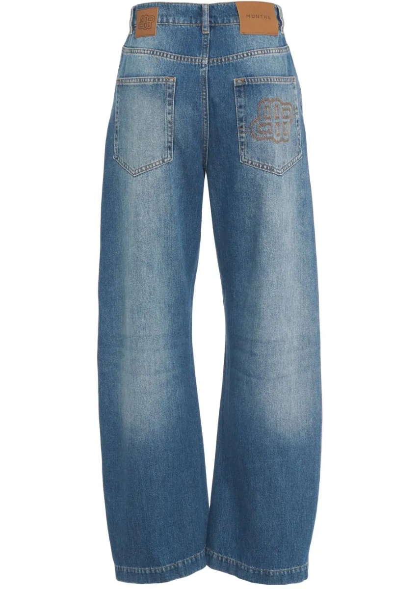 Blugi Jeans with floral appliqués 'Bimo' - Img 4