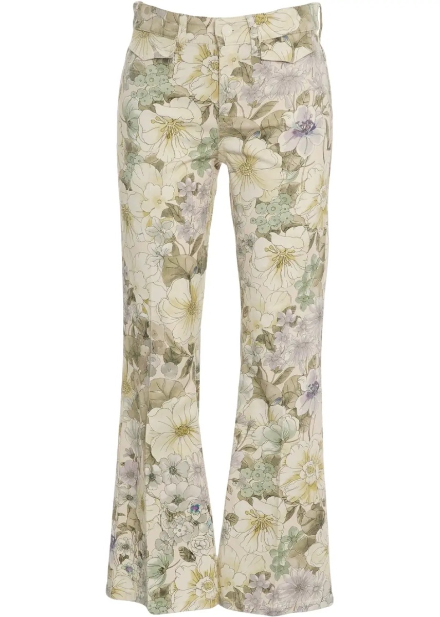 Blugi Jeans with floral print 'Fabienne' - Img 2