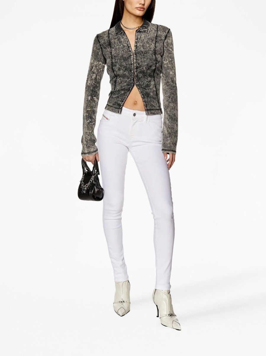 Blugi Skinny Diesel albi - Img 2