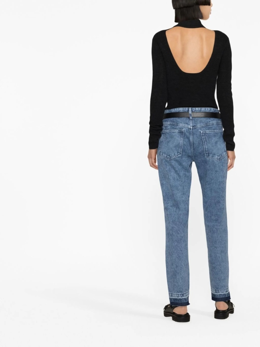 Blugi Skinny ISABEL MARANT ETOILE albastri din bumbac - Img 4