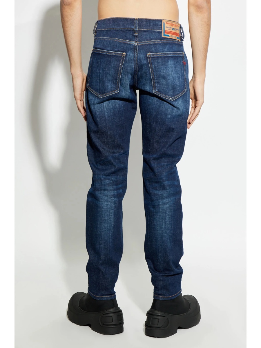 Blugi slim fit Diesel albastri - Img 4