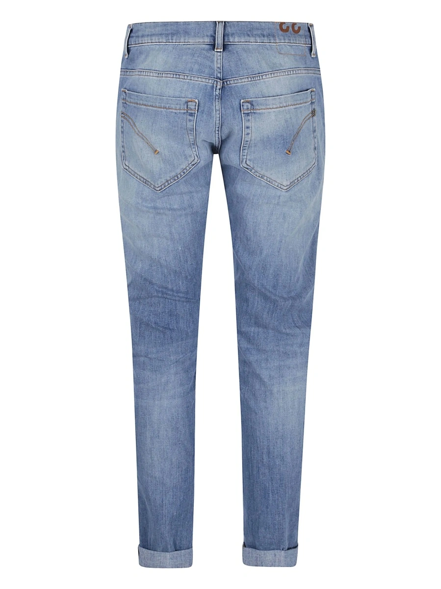 Blugi slim fit Dondup albastri - Img 2