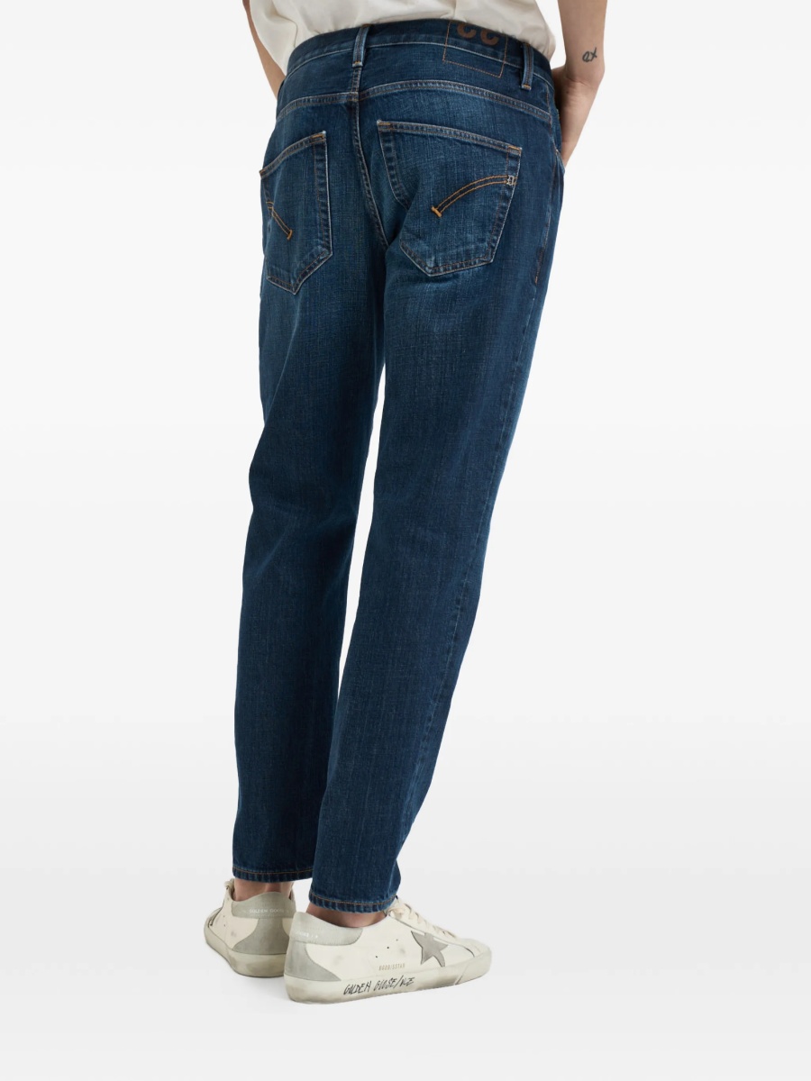 Blugi slim fit Dondup albastri - Img 4