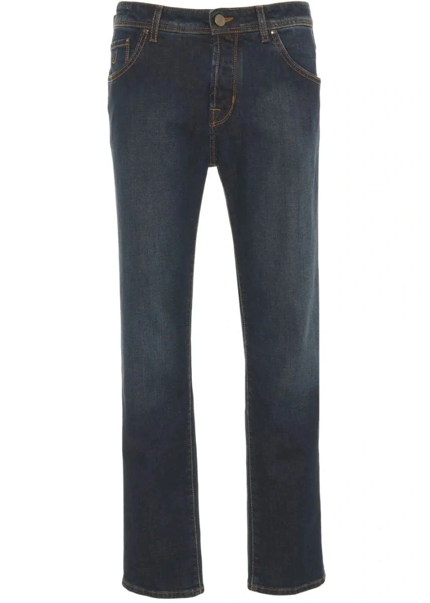 Blugi slim fit Jacob Cohen albastri 'Scott' - Img 2
