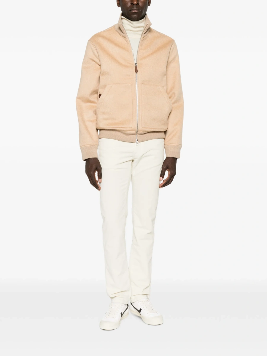 Blugi slim fit Jacob Cohen albi - Img 2