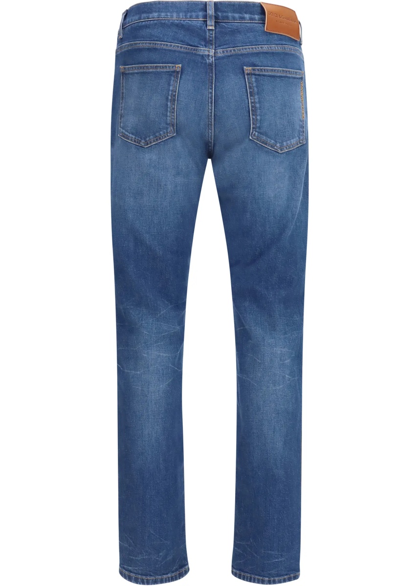 Blugi Slim stretch Jeans with DG logo - Img 2