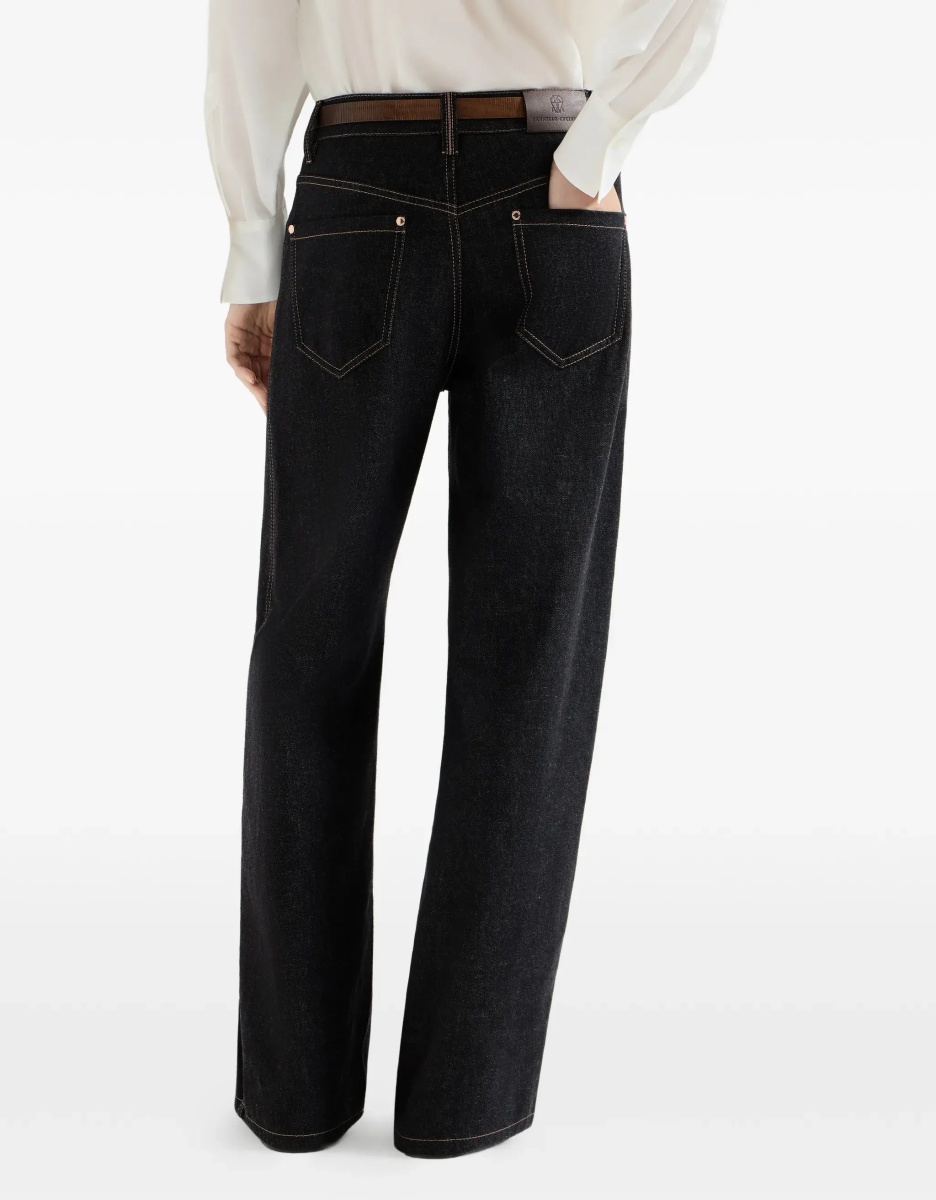 Blugi Straight-leg denim Jeans - Img 6