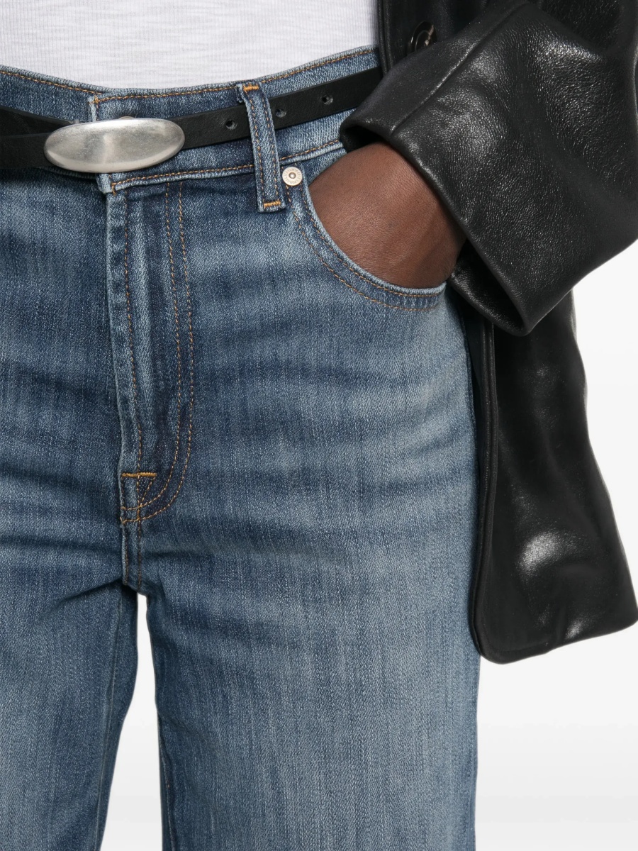 Blugi Straight-leg Vintage wash Jeans - Img 7