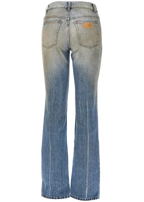 Blugi Used-effect straight leg jeans - Img 3