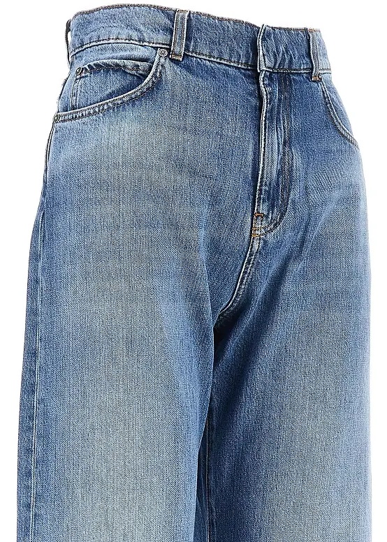 Blugi Wide leg jeans with fadings - Img 2