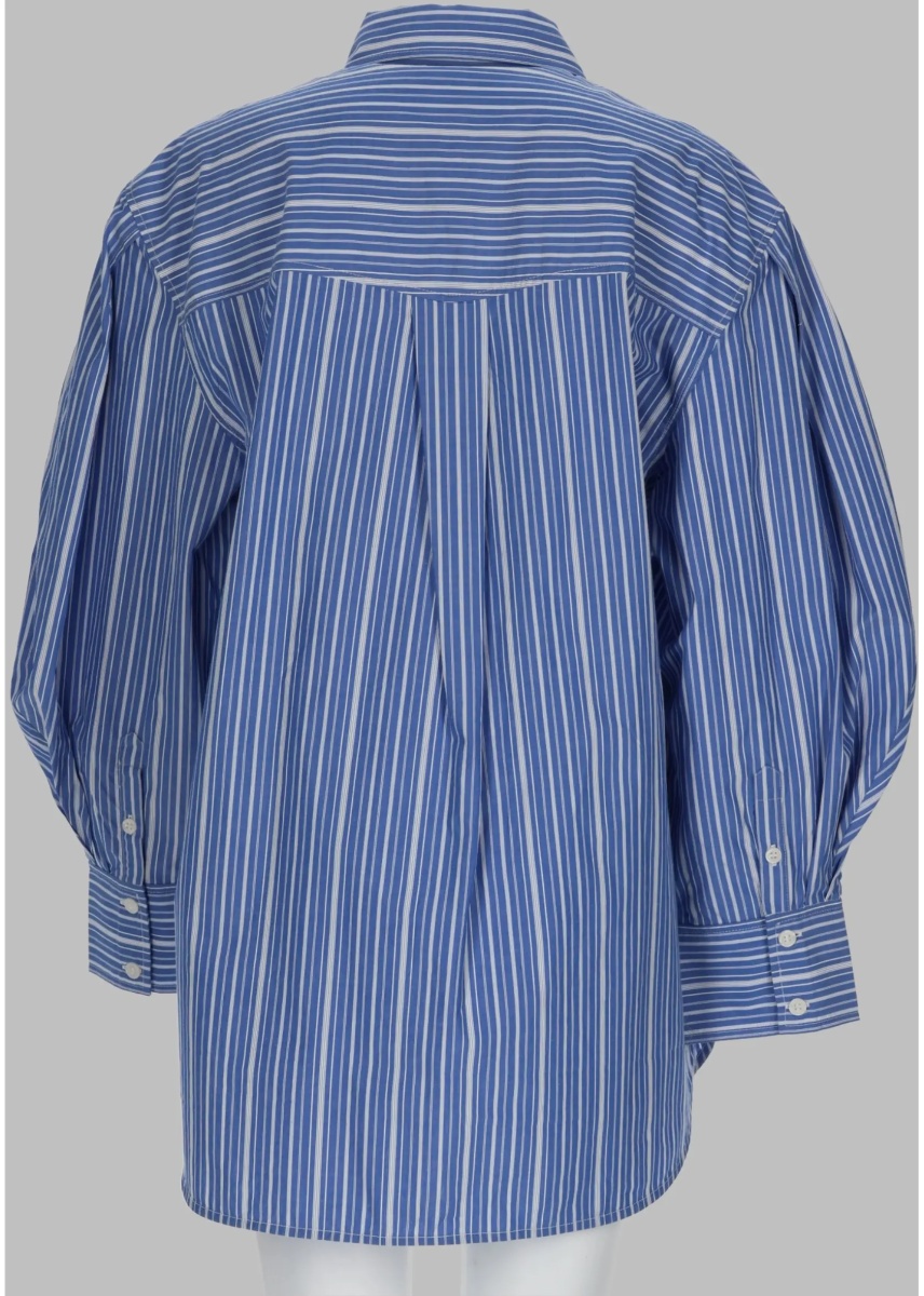 Bluza Camicia In Cotone A Righe - Img 2