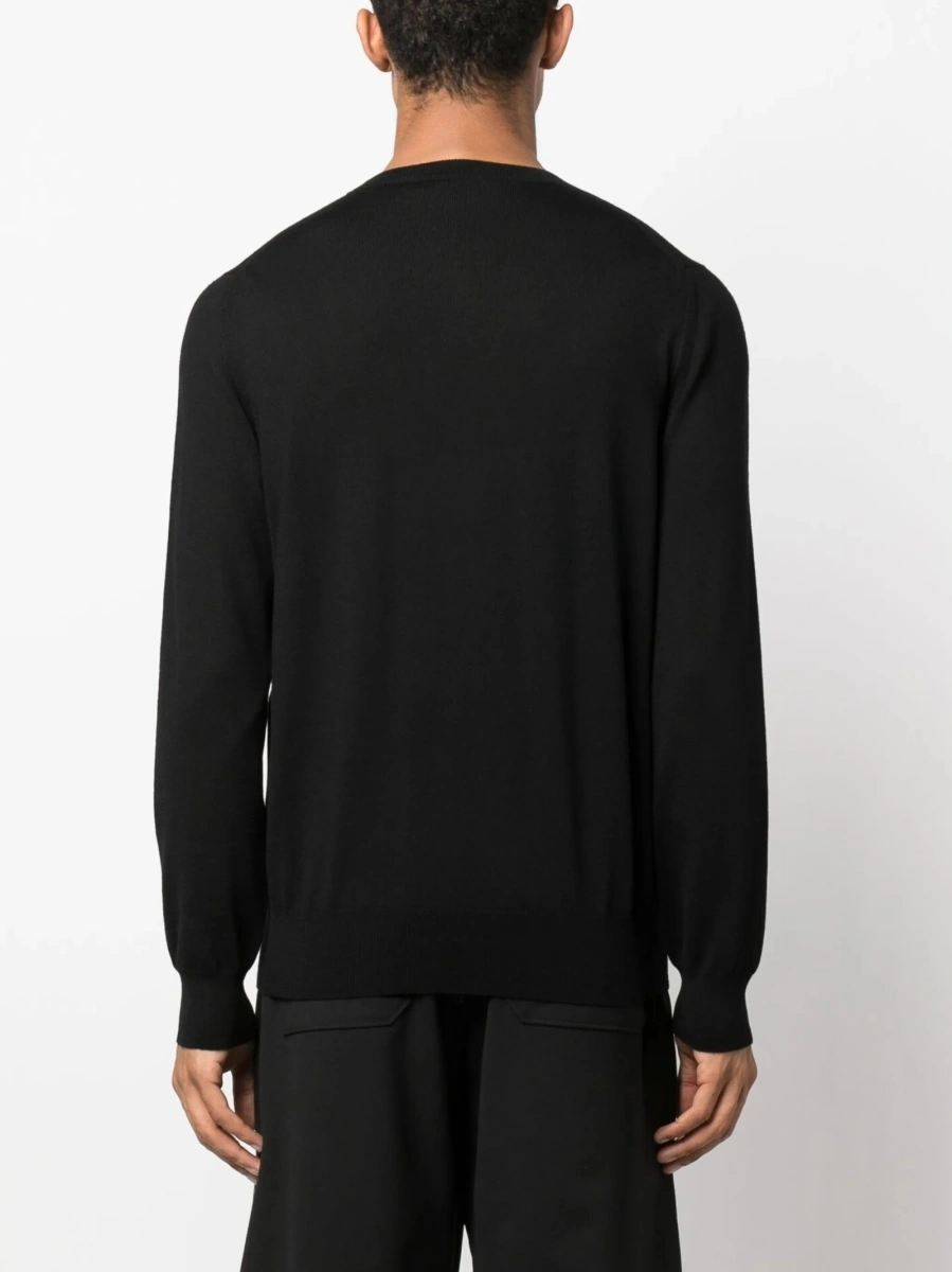 Bluza de trening Alexander McQueen neagra din lana - Img 4