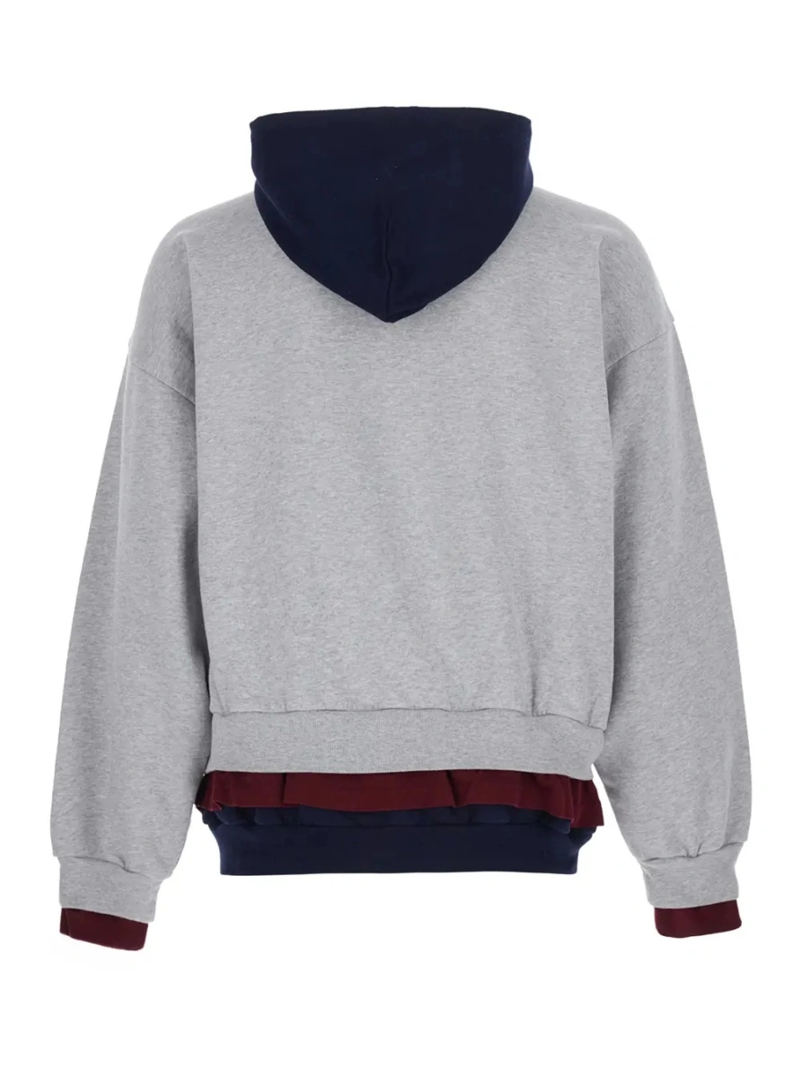 Bluza de trening Balenciaga gri din bumbac - Img 2