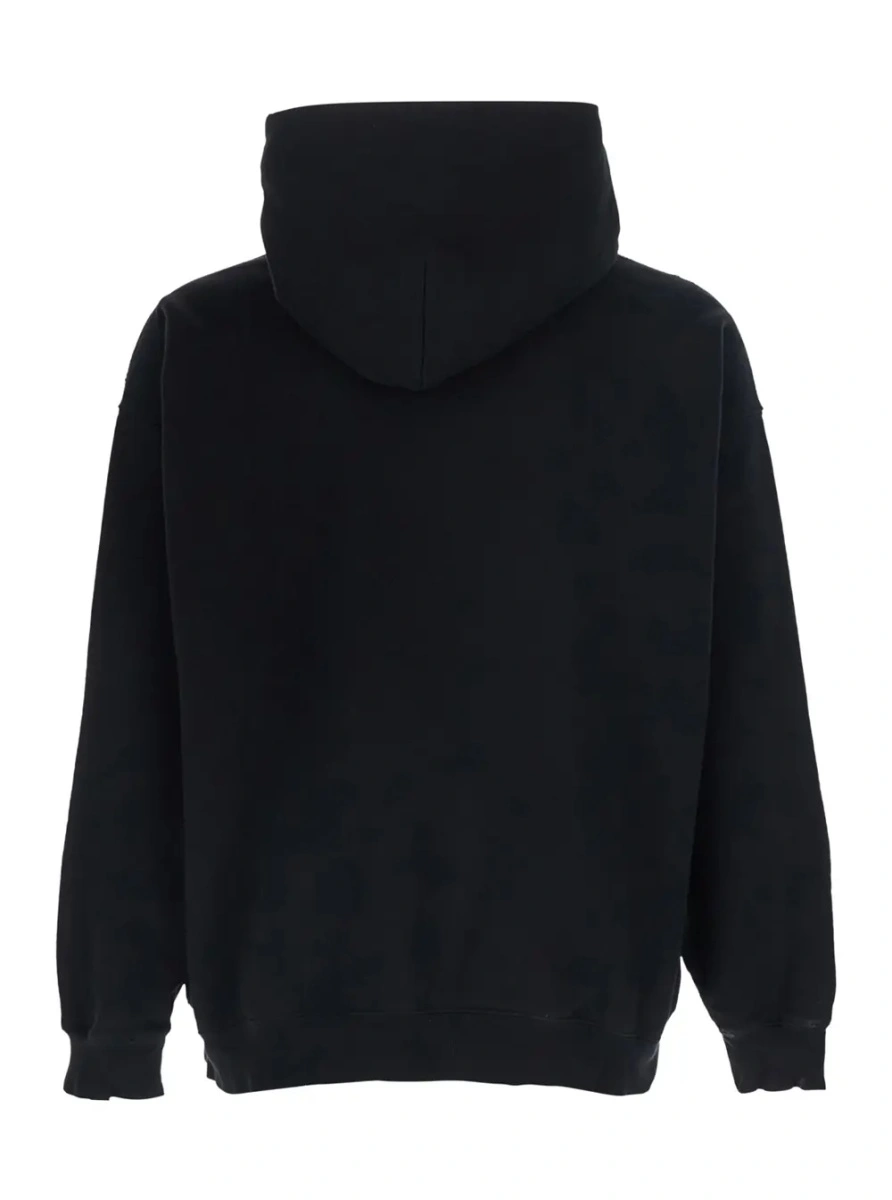 Bluza de trening Balenciaga neagra din bumbac - Img 2