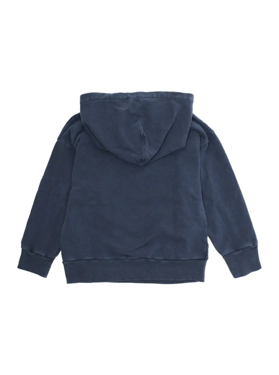 Bluza de trening EMPORIO ARMANI KIDS albastra din bumbac - Img 2