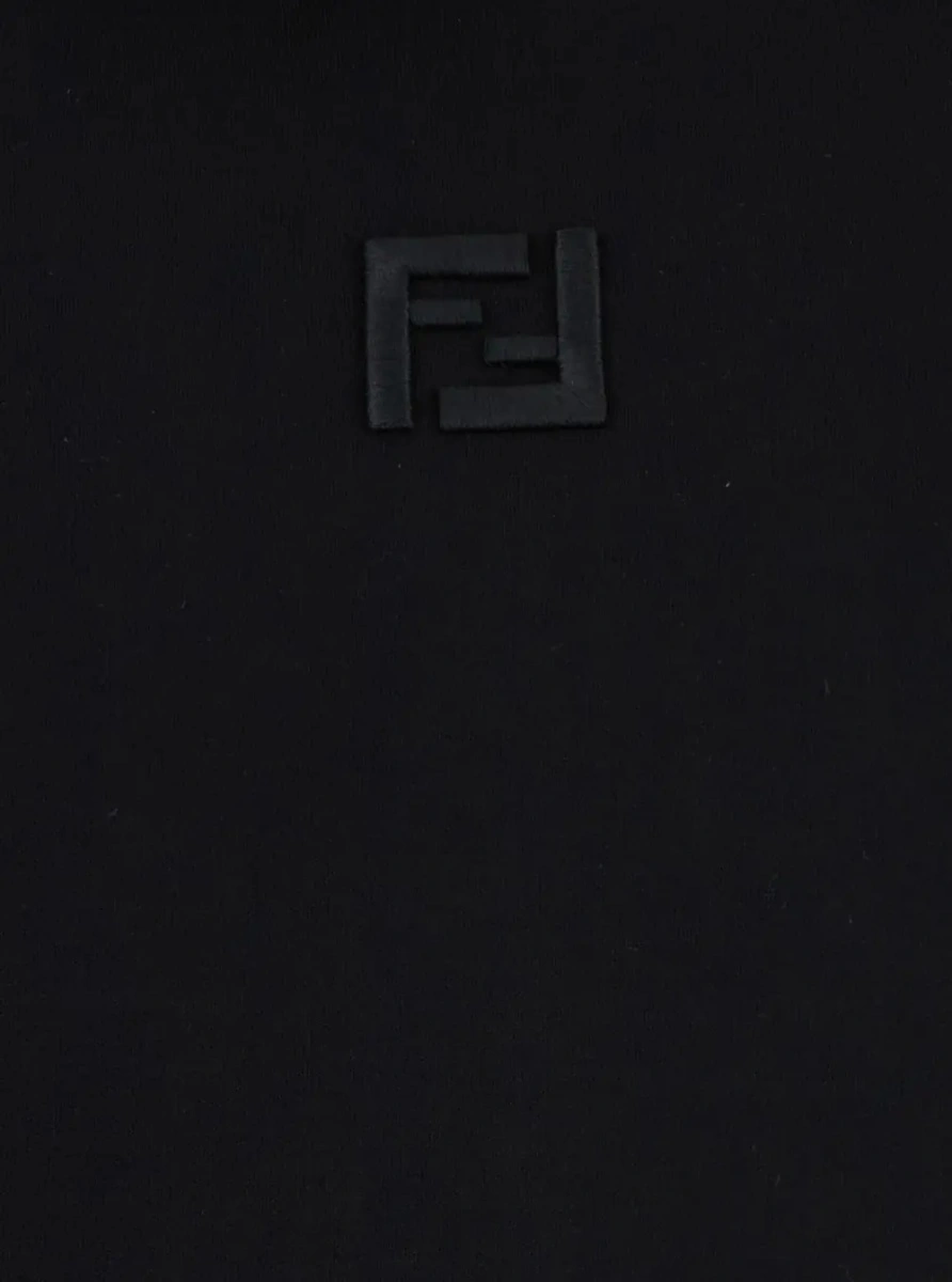 Bluza de trening Fendi neagra din bumbac - Img 3