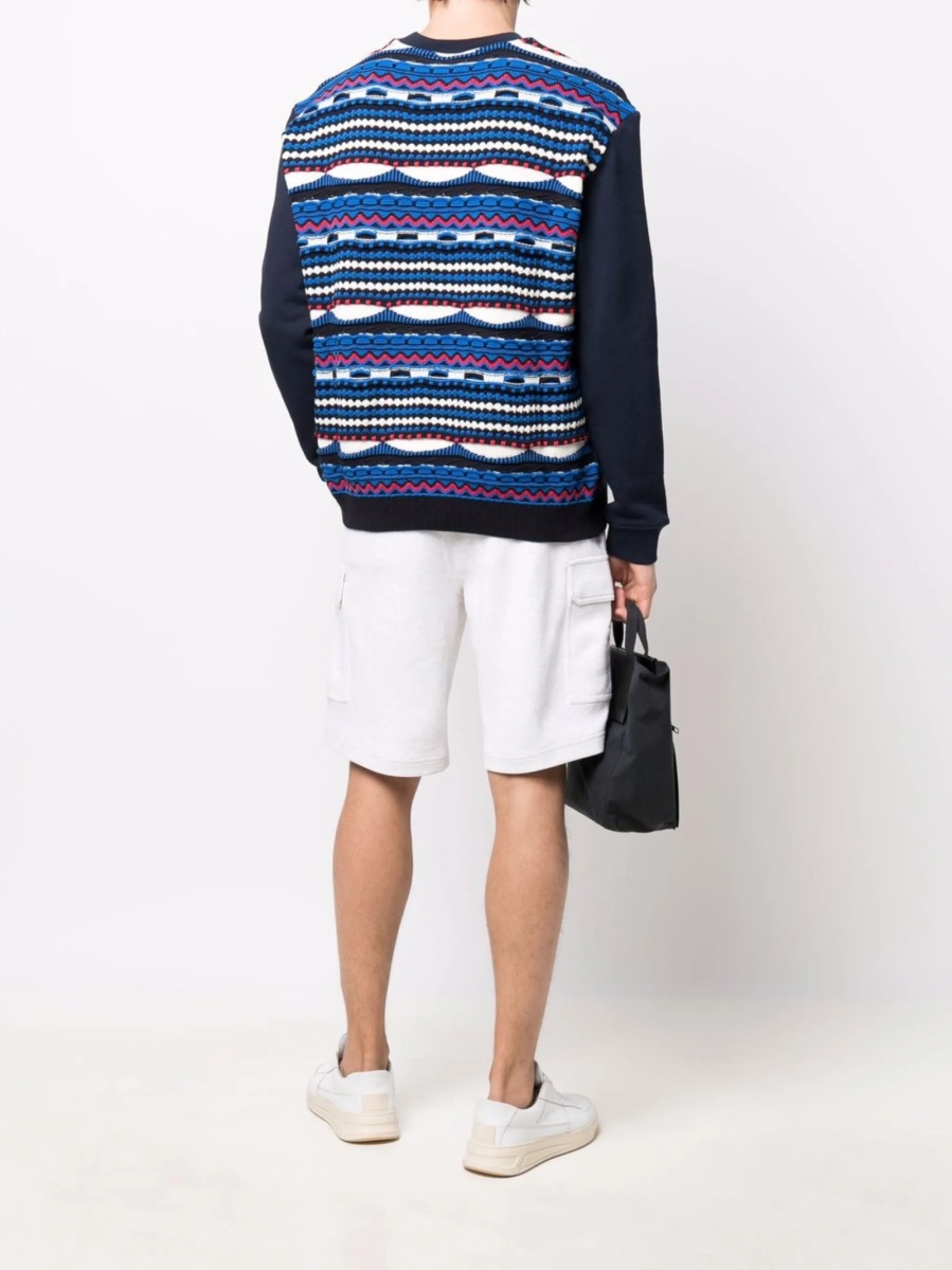 Bluza de trening MISSONI BEACHWEAR Zig-zag albastra - Img 2