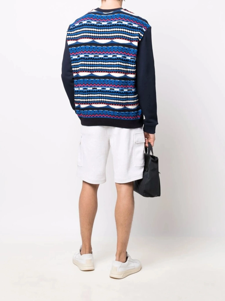Bluza de trening MISSONI BEACHWEAR Zig-zag albastra - Img 2