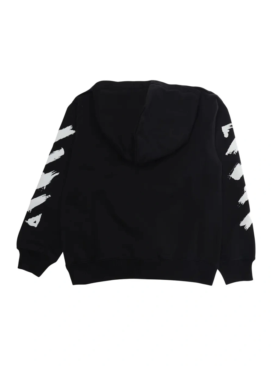Bluza de trening Off-White neagra din bumbac - Img 2