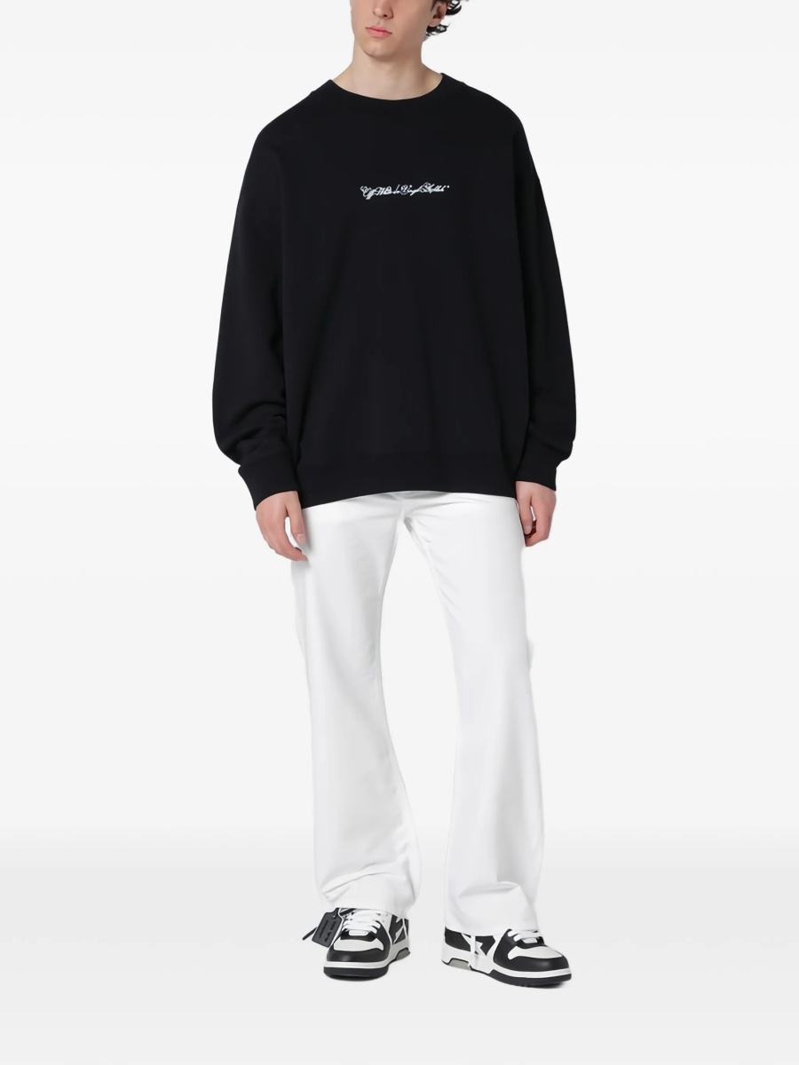 Bluza de trening Off-White neagra - Img 2