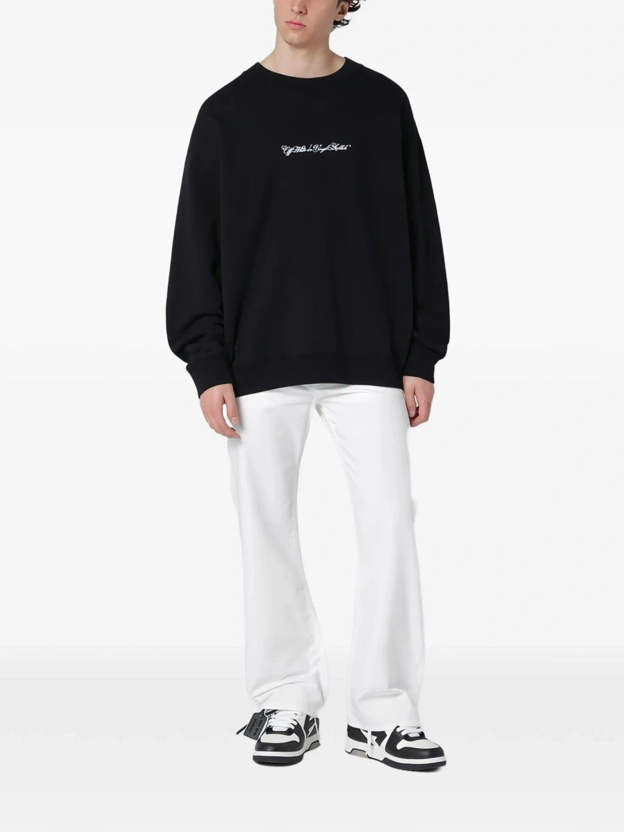 Bluza de trening Off-White neagra - Img 2
