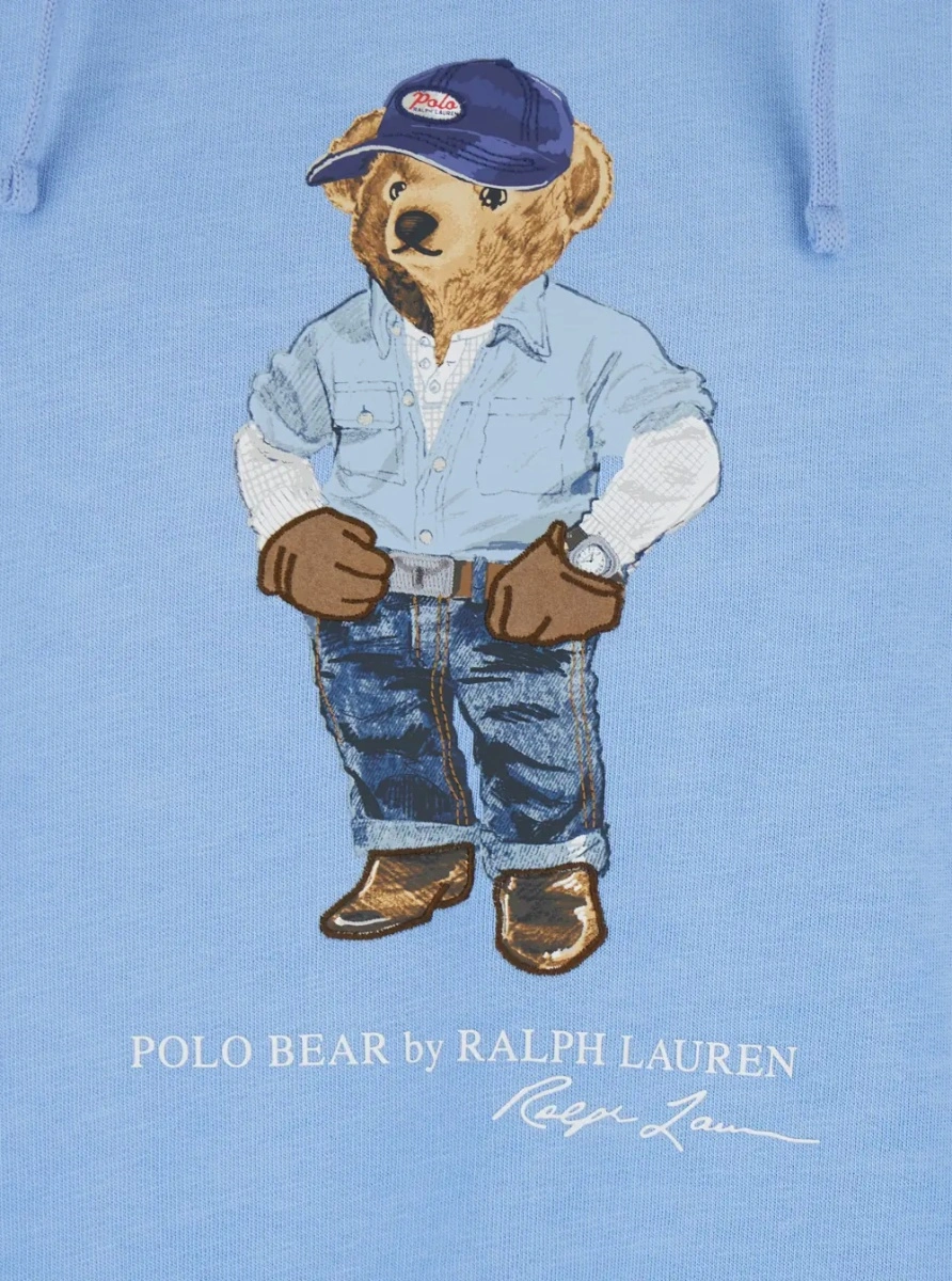 Bluza de trening Ralph Lauren albastra din bumbac - Img 3