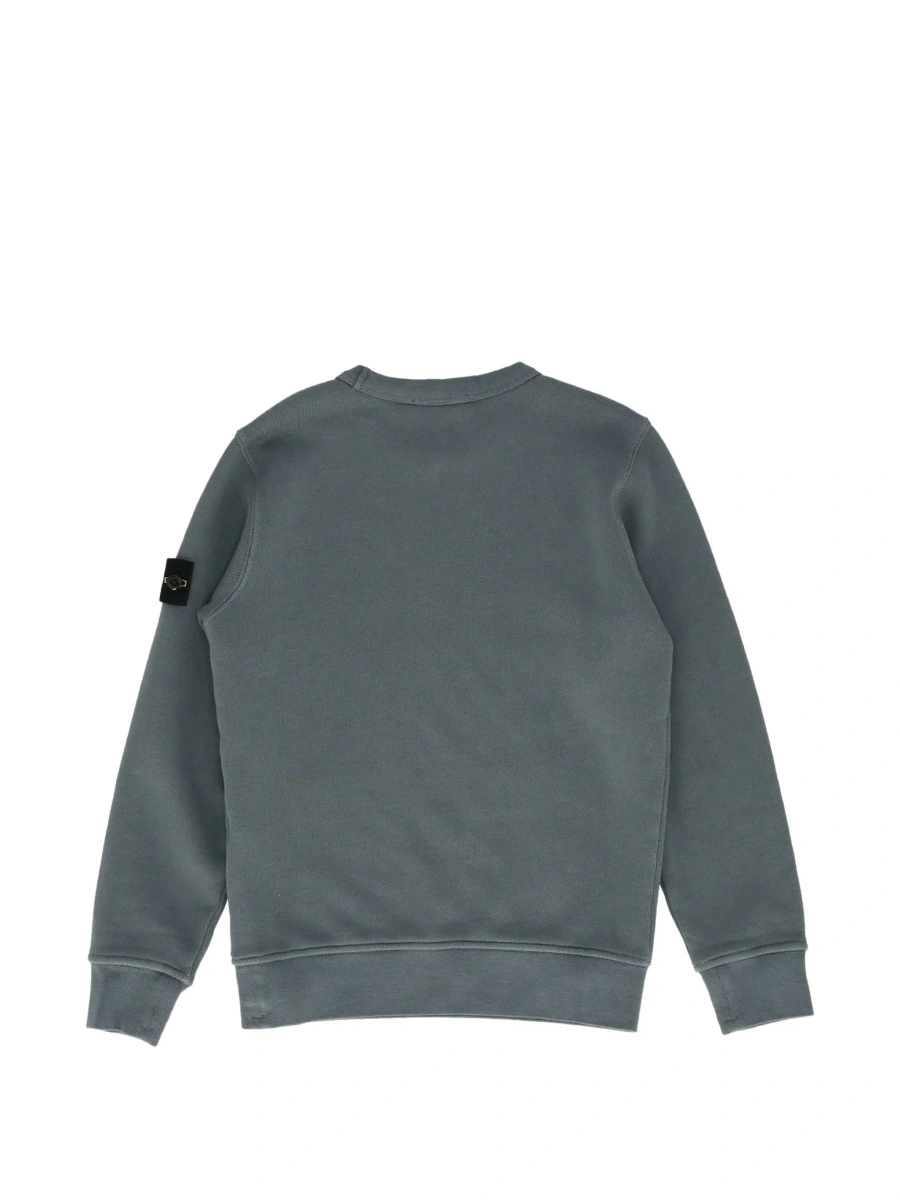 Bluza de trening Stone Island albastra din bumbac - Img 4