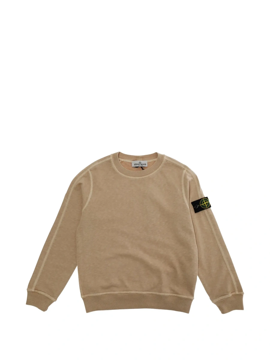 Bluza de trening Stone Island bej din bumbac 'L1S166100012S0060V0190' - Img 6
