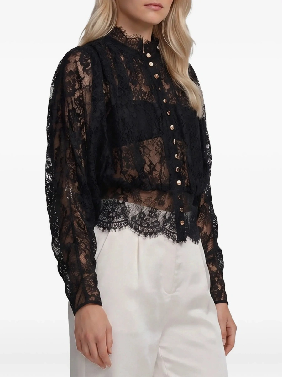 Bluza Lace High Neck Blouse - Img 5
