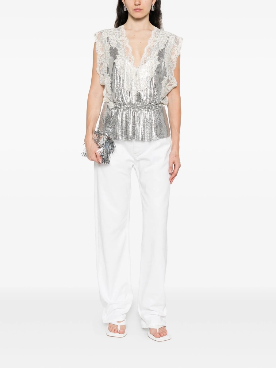Bluza RABANNE argintie - Img 2