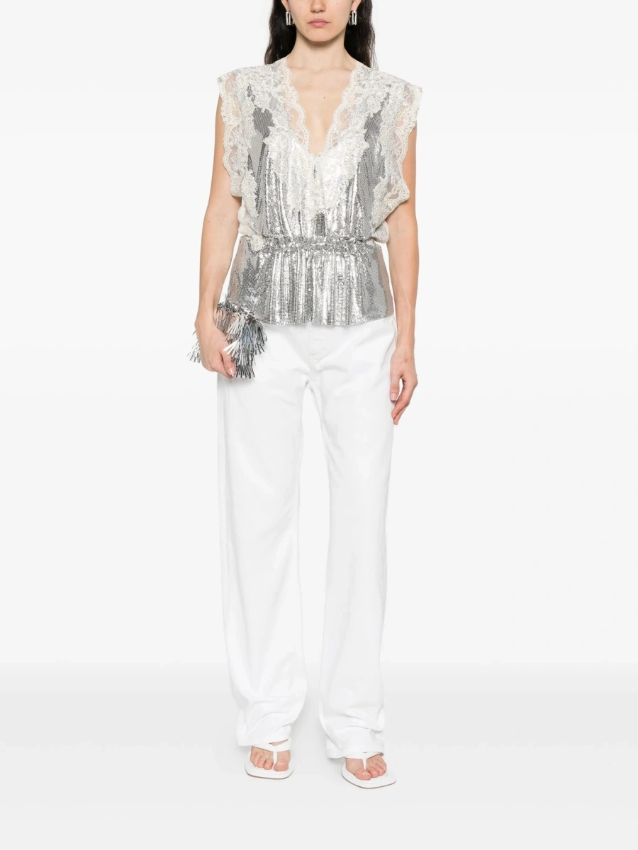 Bluza RABANNE argintie - Img 2