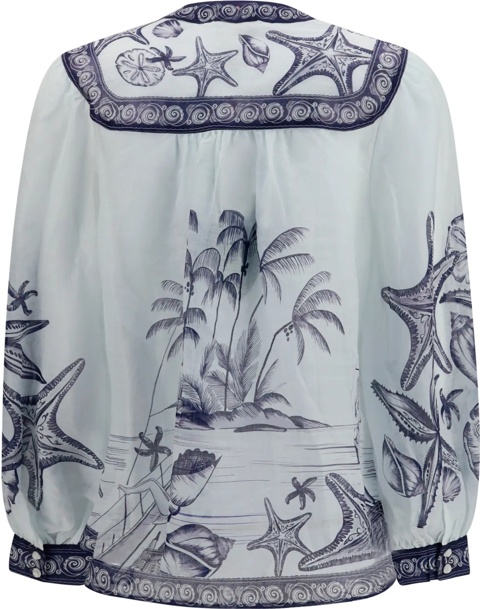 Bluza Seaside print Blouse - Img 2