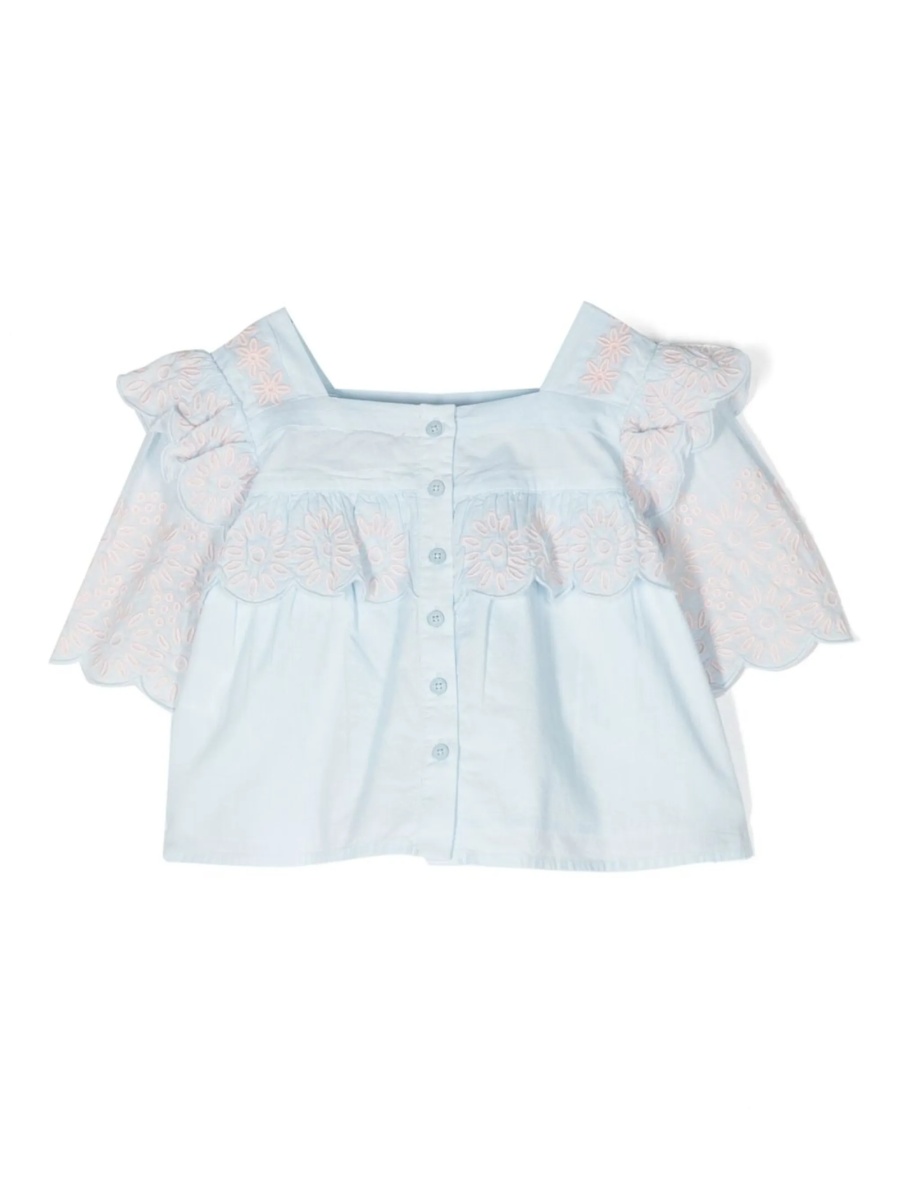 Bluza Stella McCartney albastra din polyester si bumbac - Img 2