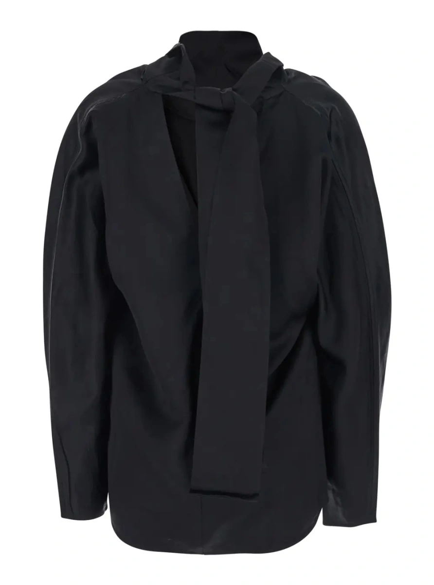 Bluza TOTEME neagra din matase - Img 2