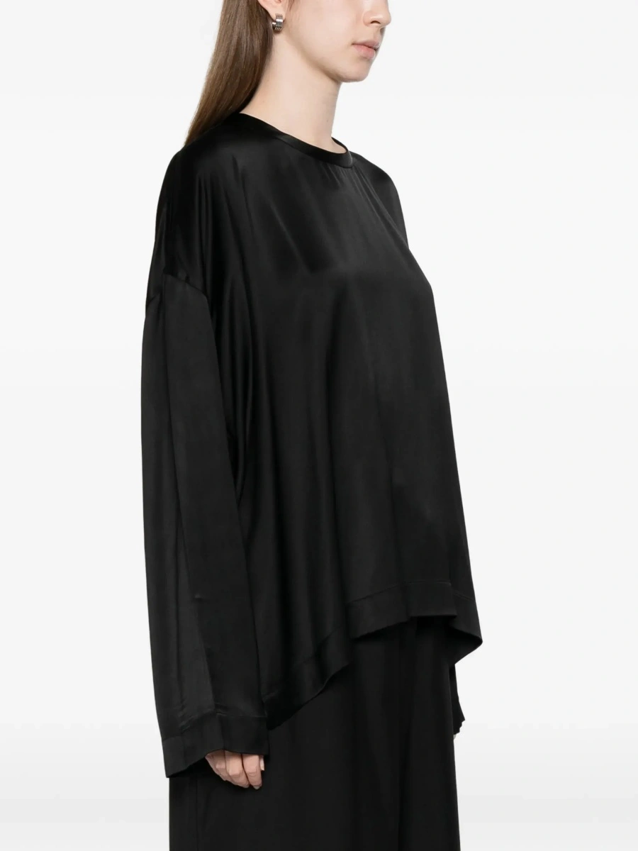 Bluza TOTEME neagra din vascoza - Img 5