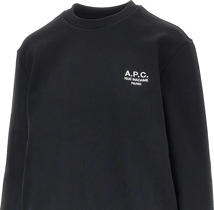 Bluza trening A.P.C. Crewneck sweatshirt with logo embroidery - Img 2