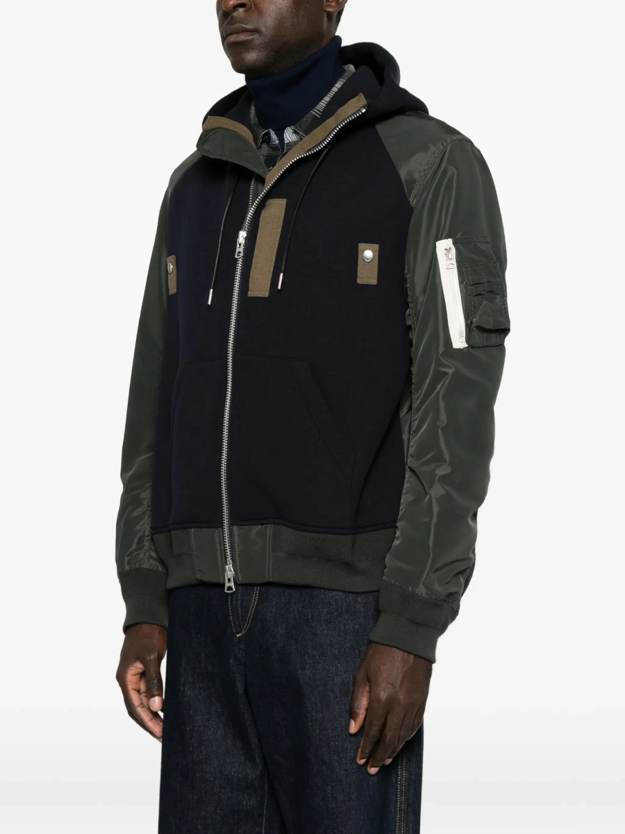 Bluza trening Cotton blend and twill Hoodie - Img 5