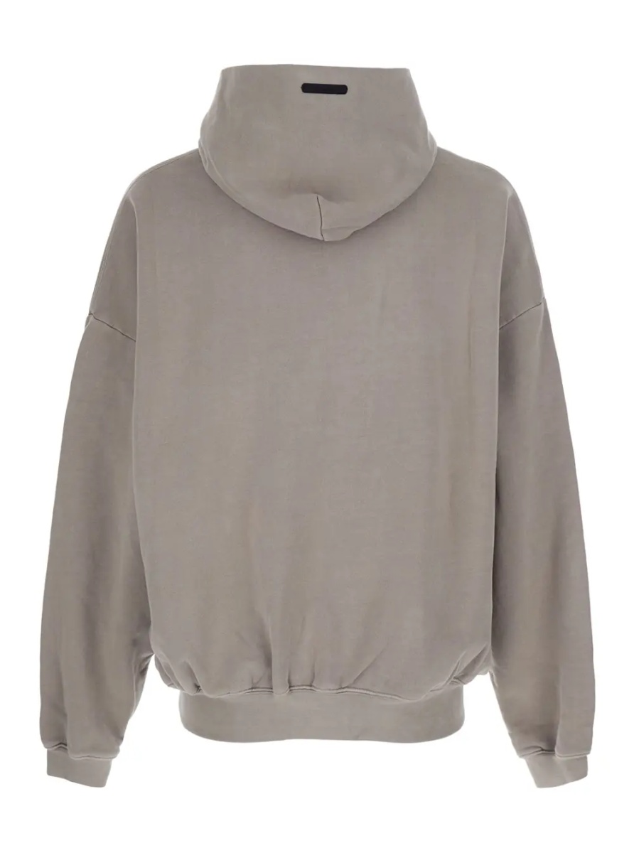 Bluza trening Gray 'TRAINING 90'S HOODIE ESSENTIALS' Hoodie with Fixed Hood and Kangaroo Pocket - Img 2