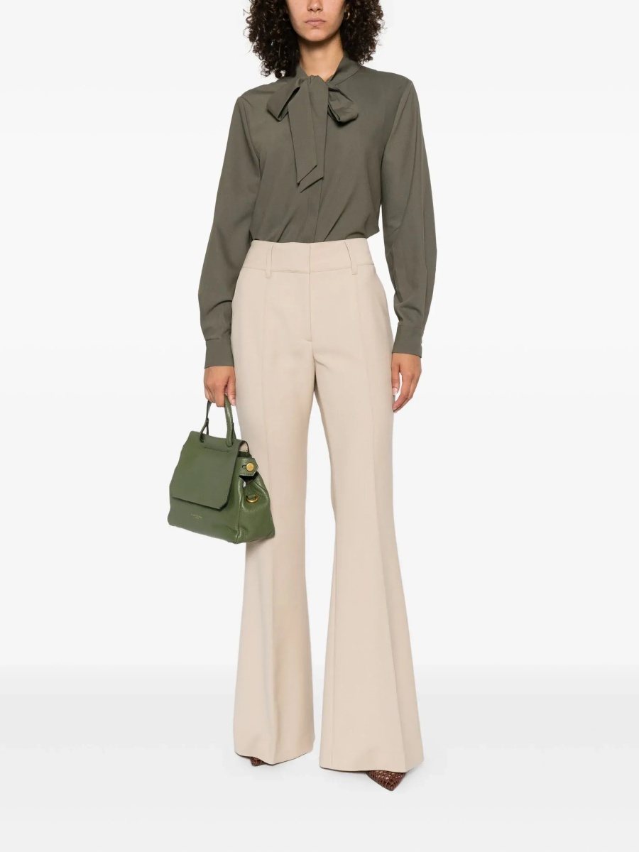 Bluza Twill blouse with bow collar - Img 2