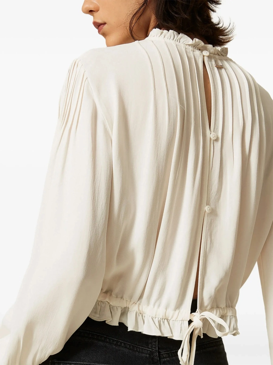 Bluza TWINSET alba din vascoza - Img 7