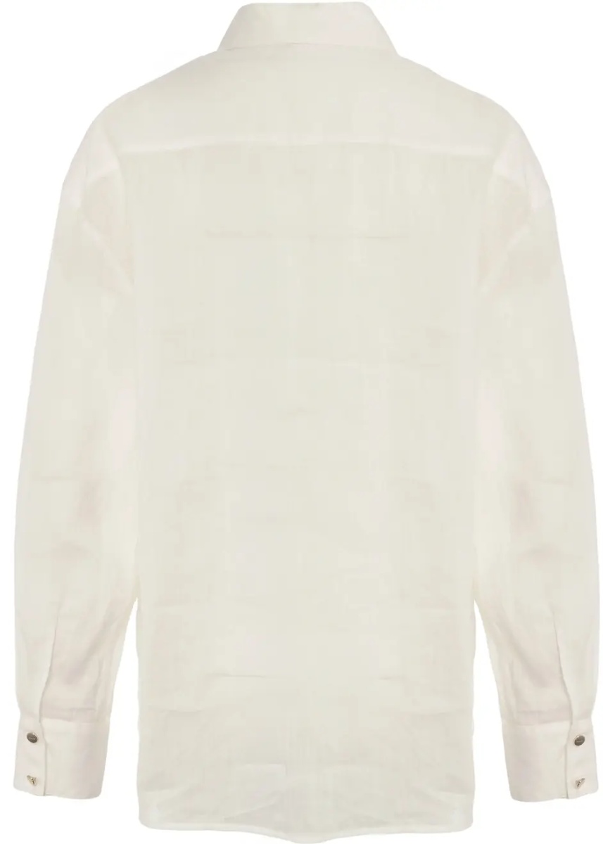 Bluze Ramie blouse Liu Jo White Ramie blouse - Img 3