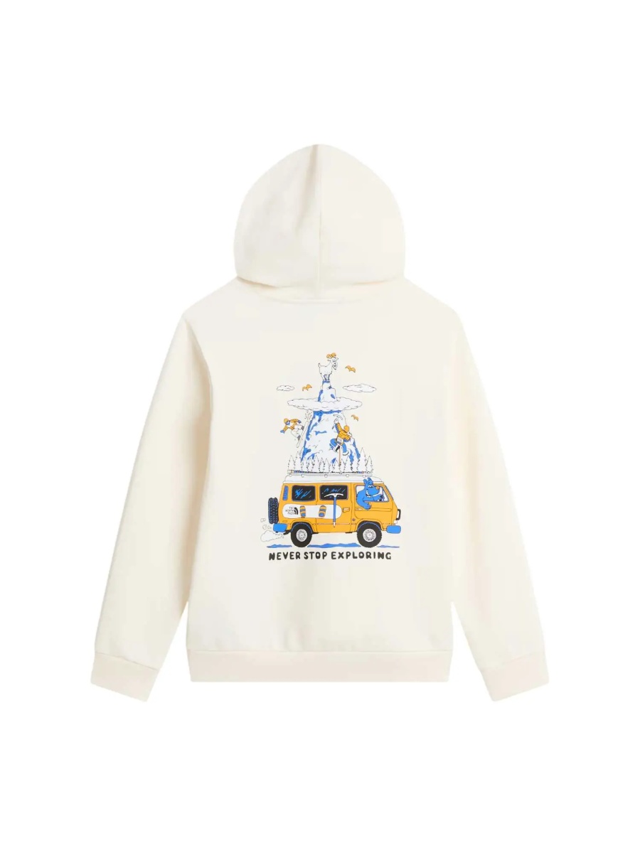 Bluze TEEN B OUTDOOR REGULAR HOODIE - GRAPHIC WHITE DUNE - Img 2