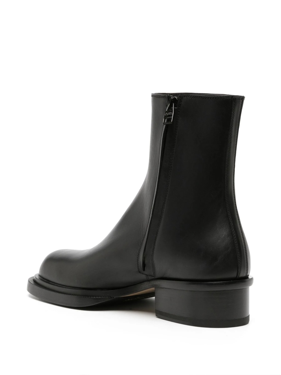 Bocanci Alexander McQueen negri din piele - Img 3