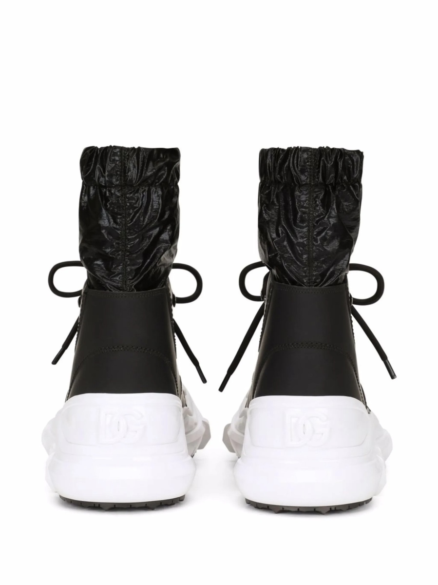 Bocanci Dolce &amp; Gabbana negri din fibre poliester si polyester - Img 3
