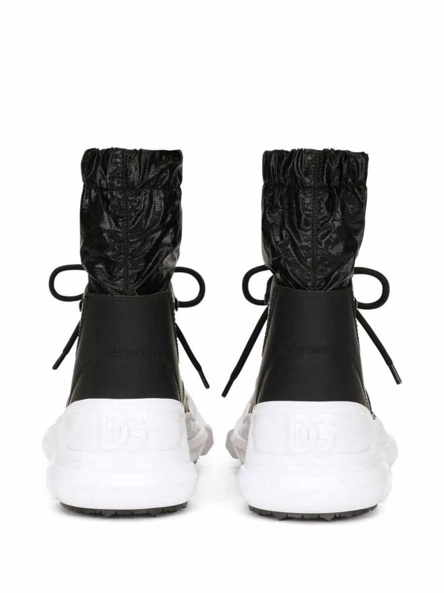 Bocanci Dolce &amp; Gabbana negri din fibre poliester si polyester - Img 3