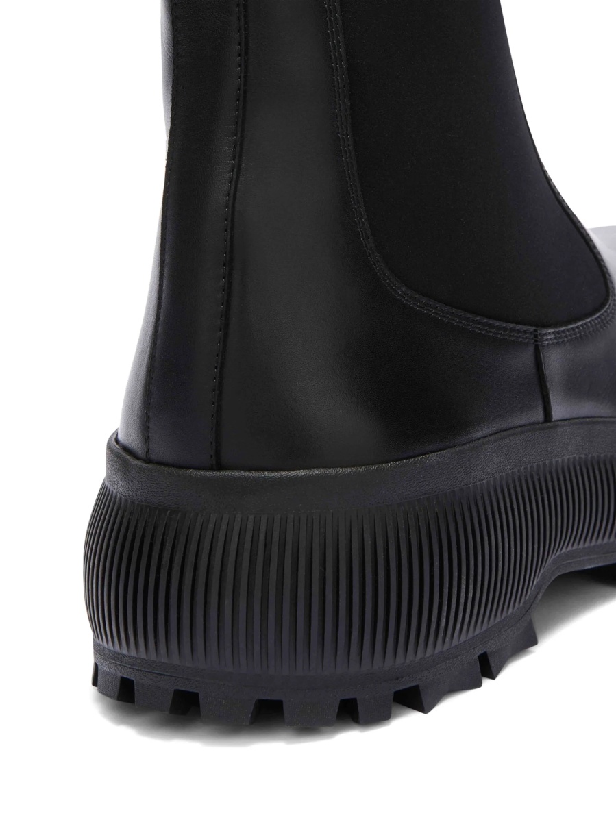 Bocanci Jil Sander negri din piele - Img 4
