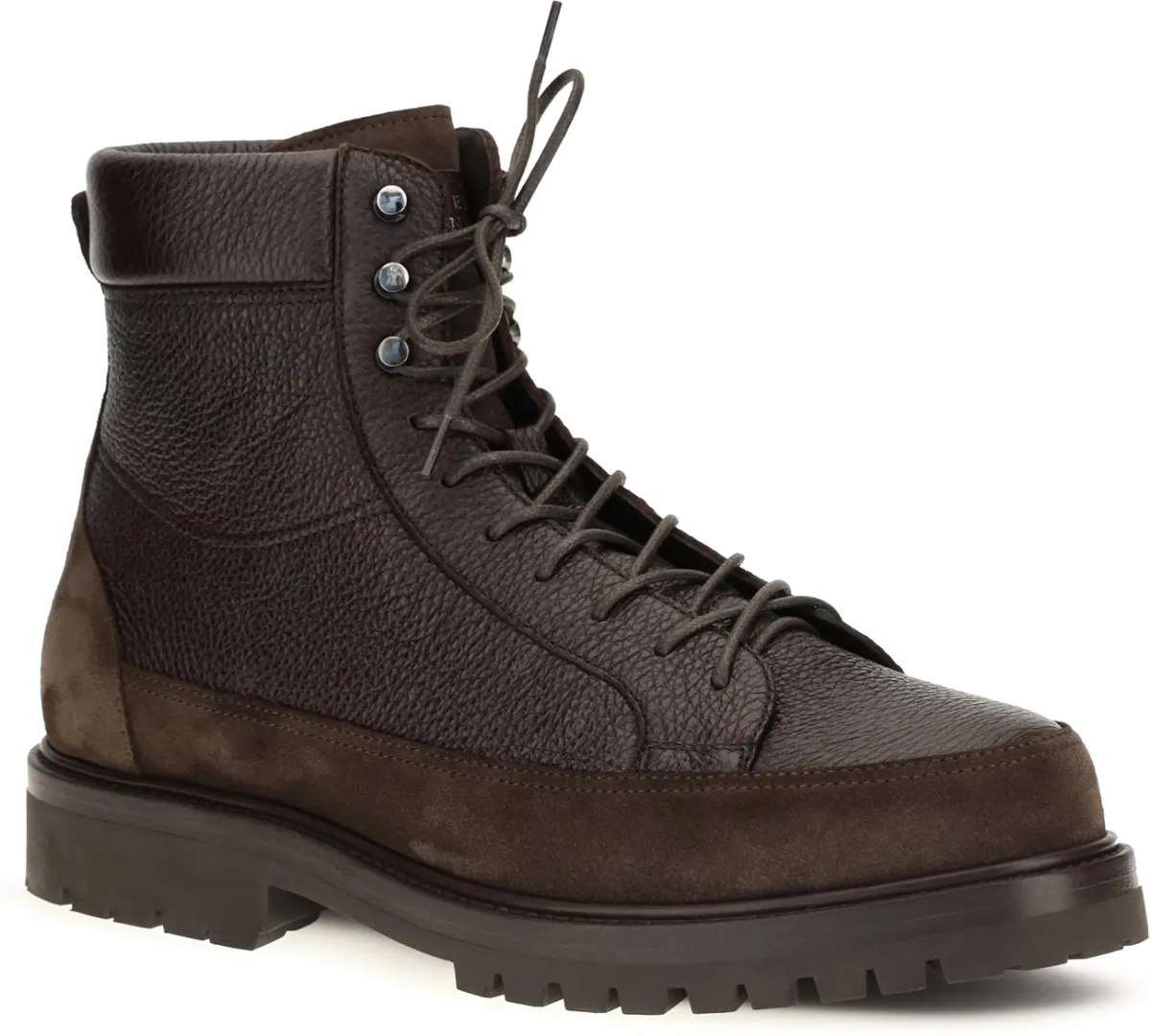 Bocanci Lace-up deer leather and suede ankle Boots - Img 2
