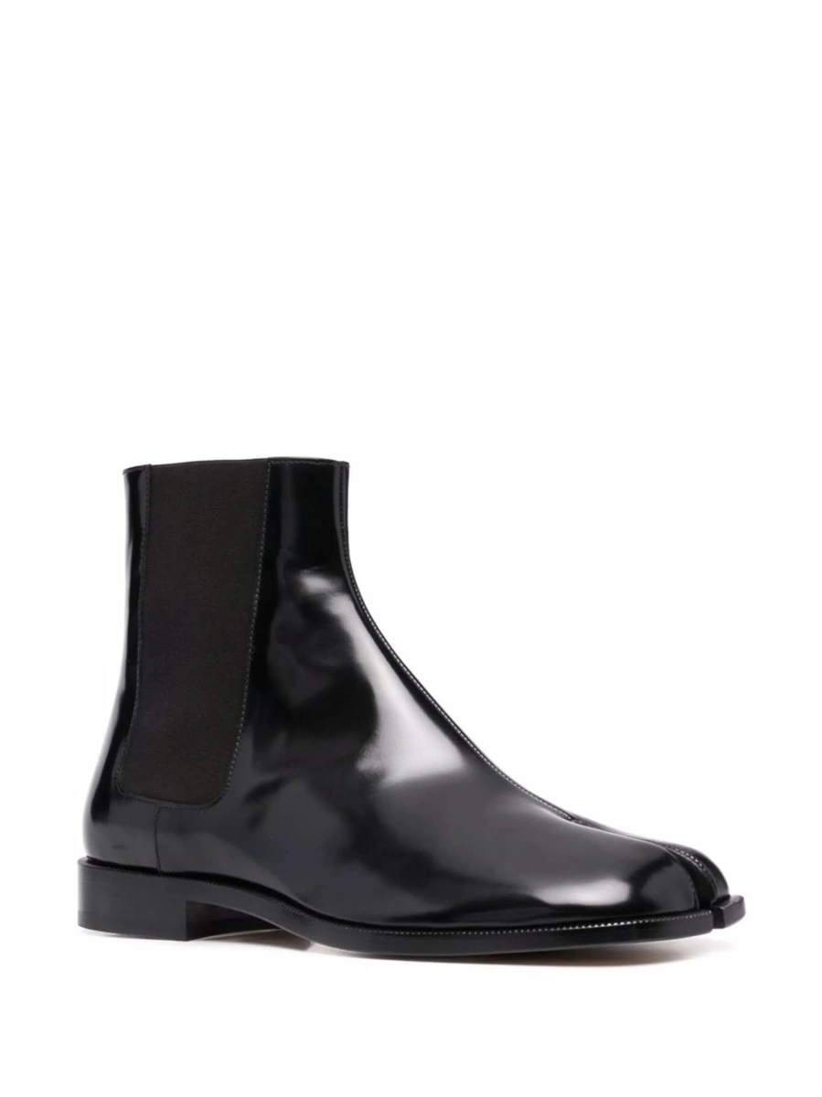 Bocanci Maison Margiela tabi negri din piele - Img 2
